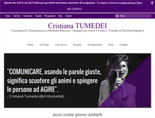 Tablet Screenshot of cristianatumedei.com